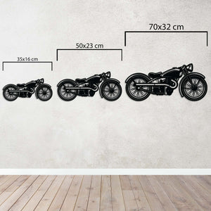Retro Legend Motorcycle Metal Wall Art | Vintage Bike Wall Sculpture