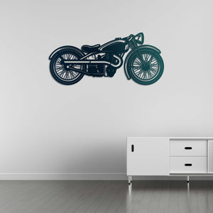 Retro Legend Motorcycle Metal Wall Art | Vintage Bike Wall Sculpture