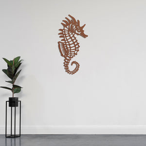 Mystery of Seas Seahorse Metal Wall Art | Marine Wall Sculpture Decor