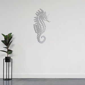 Mystery of Seas Seahorse Metal Wall Art | Marine Wall Sculpture Decor