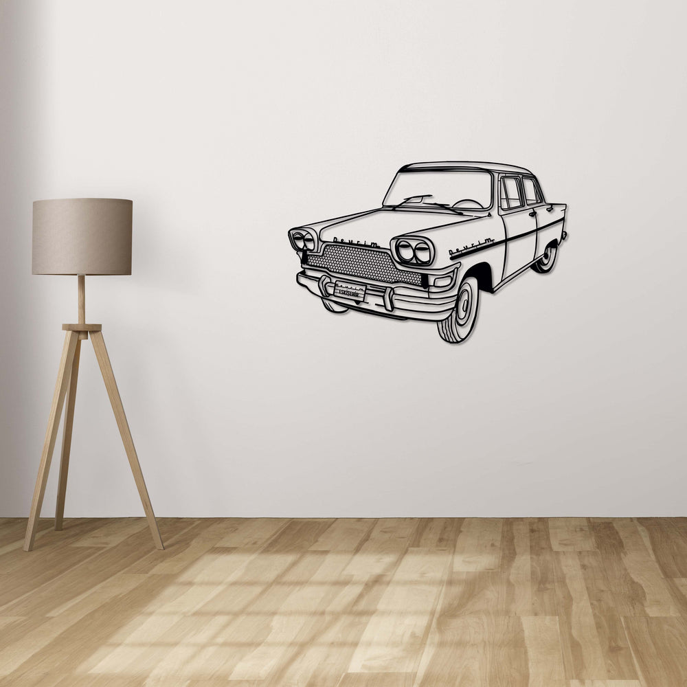 Devrim Car Metal Wall Art | Classic Turkish Automobile Sculpture Decor