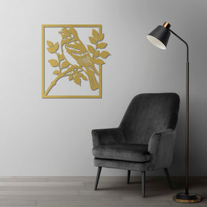 Nature's Song Bird Metal Wall Art | Decorative Wall Sculpture Decor
