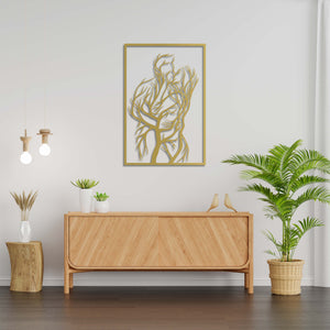 Nature's Embrace Metal Wall Art | Decorative Tree Wall Sculpture