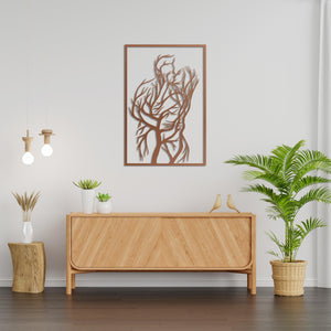 Nature's Embrace Metal Wall Art | Decorative Tree Wall Sculpture