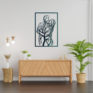 Nature's Embrace Metal Wall Art | Decorative Tree Wall Sculpture