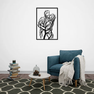 Nature's Embrace Metal Wall Art | Decorative Tree Wall Sculpture