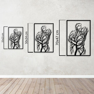 Nature's Embrace Metal Wall Art | Decorative Tree Wall Sculpture