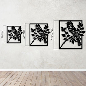 Nature's Song Bird Metal Wall Art | Decorative Wall Sculpture Decor