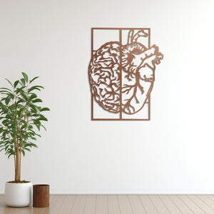 Thought and Emotion Metal Wall Art | Abstract Decorative Sculpture