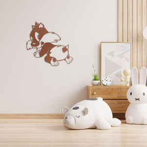 Little Adventurer Metal Wall Art | Playful Decorative Sculpture