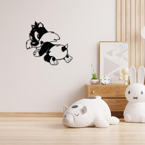 Little Adventurer Metal Wall Art | Playful Decorative Sculpture