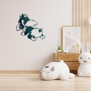 Little Adventurer Metal Wall Art | Playful Decorative Sculpture