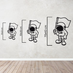 Galaxy Conqueror Metal Wall Art | Cosmic Decorative Sculpture