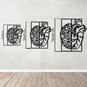 Thought and Emotion Metal Wall Art | Abstract Decorative Sculpture