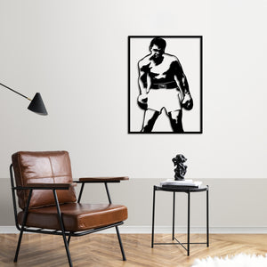 The Stance of a Legend – Muhammad Ali Metal Wall Art