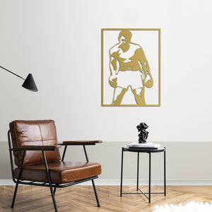 The Stance of a Legend – Muhammad Ali Metal Wall Art