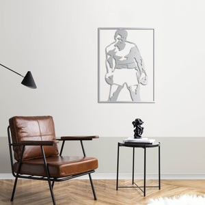 The Stance of a Legend – Muhammad Ali Metal Wall Art