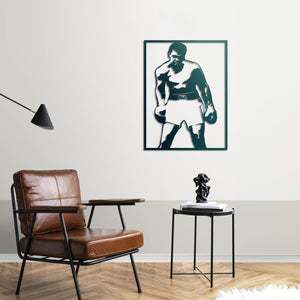 The Stance of a Legend – Muhammad Ali Metal Wall Art