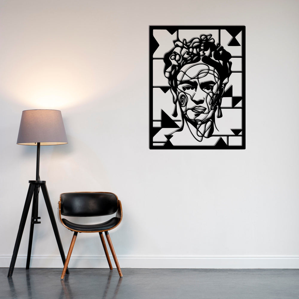 Artistic Frida Kahlo metal wall art decor for modern interiors