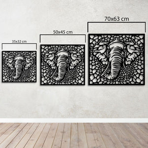 Elephant "African Heritage" Metal Wall Art | Decorative Wall Sculpture