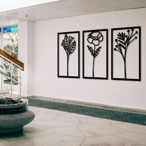 Spring Awakening Metal Wall Art | Floral Decorative Wall Sculpture