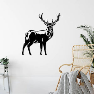 Majestic Deer Metal Wall Art | Wildlife Decorative Wall Sculpture