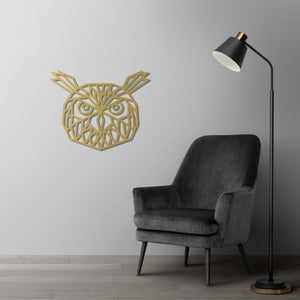 Night Guardian Owl Metal Wall Art | Decorative Animal Wall Sculpture