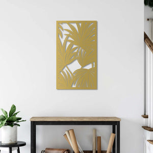 Mystic Forest Leaves Metal Wall Art | Nature Decorative Wall Sculpture