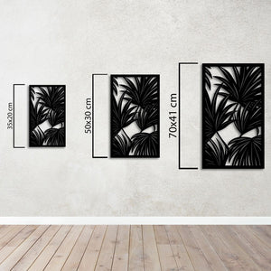 Mystic Forest Leaves Metal Wall Art | Nature Decorative Wall Sculpture