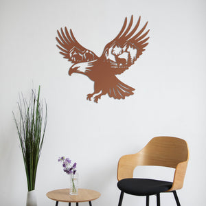 Ruler of the Sky: Eagle Metal Wall Decor
