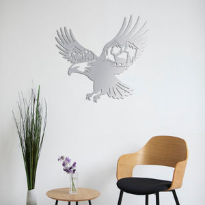 Ruler of the Sky: Eagle Metal Wall Decor
