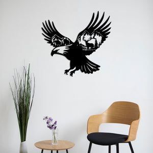 Ruler of the Sky: Eagle Metal Wall Decor