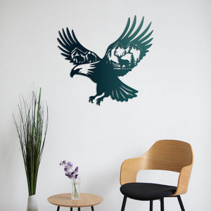 Ruler of the Sky: Eagle Metal Wall Decor