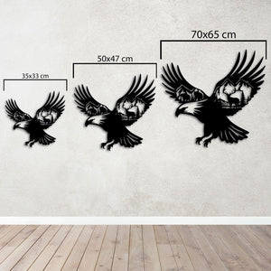 Ruler of the Sky: Eagle Metal Wall Decor