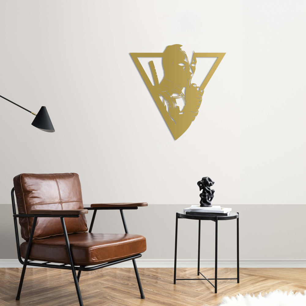 Deadpool: Man of Shadows Metal Wall Art | Decorative Wall Sculpture