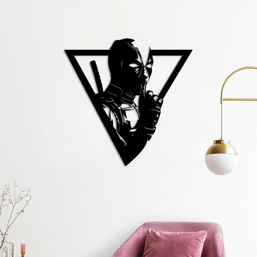 Deadpool: Man of Shadows Metal Wall Art | Decorative Wall Sculpture