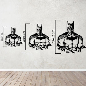 Gotham's Guardian Metal Wall Art | Batman Decorative Wall Sculpture