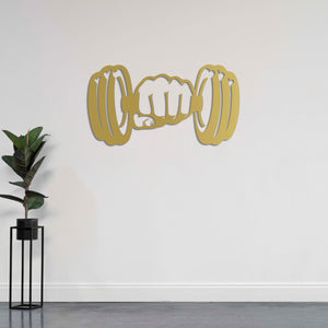 Symbol of Power Metal Wall Art | Decorative Abstract Wall Sculpture