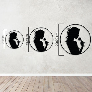 Rose Silence Metal Wall Art | Elegant Floral Decorative Sculpture