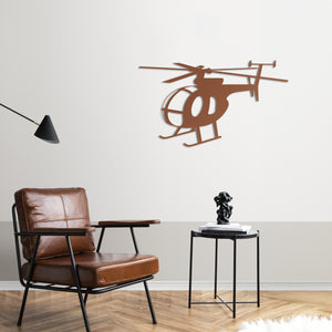 MD 500 Little Bird – Light Attack Helicopter Metal Wall Art
