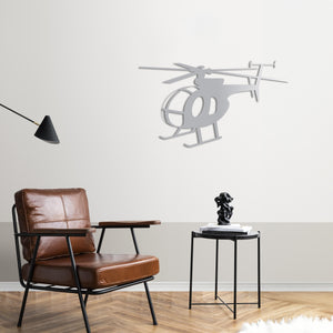 MD 500 Little Bird – Light Attack Helicopter Metal Wall Art