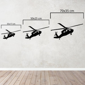 UH-60 Black Hawk – Military Helicopter Metal Wall Art
