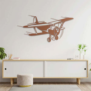 Swift Wings Airplane Metal Wall Art | Aviation Decorative Sculpture