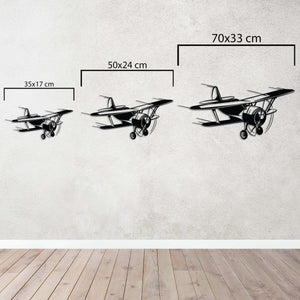 Swift Wings Airplane Metal Wall Art | Aviation Decorative Sculpture