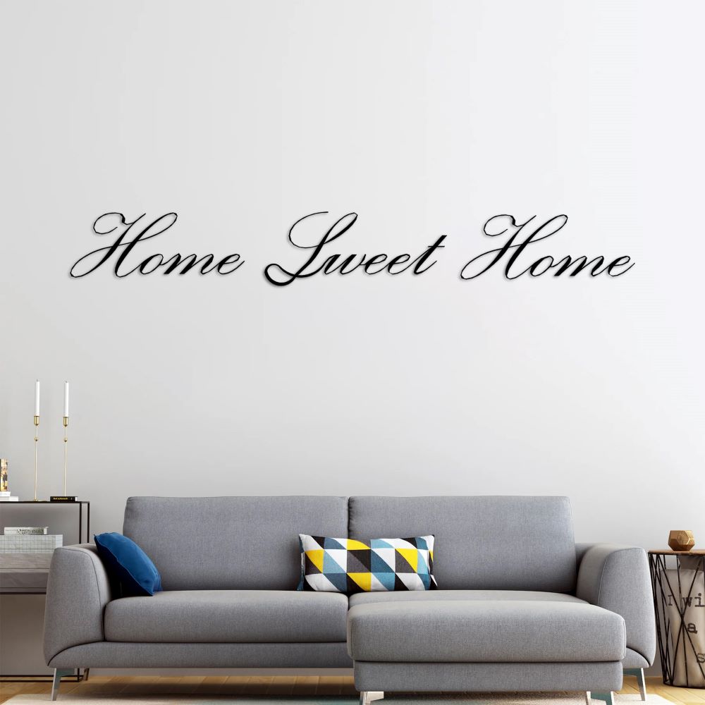 Home Sweet Home decorative metal wall art for cozy living rooms