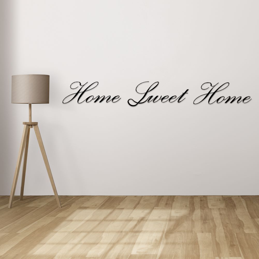 Home Sweet Home decorative metal wall art for cozy living rooms