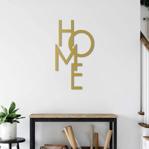 HOME Metal Wall Art | Decorative Home Sign "There's No Place Like Home"
