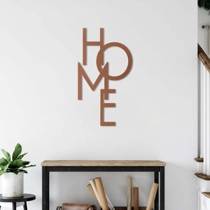 HOME Metal Wall Art | Decorative Home Sign "There's No Place Like Home"