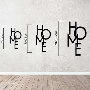 HOME Metal Wall Art | Decorative Home Sign "There's No Place Like Home"
