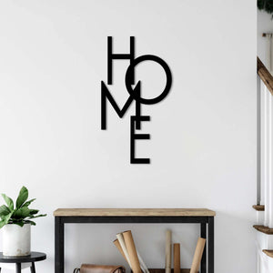 HOME Metal Wall Art | Decorative Home Sign "There's No Place Like Home"